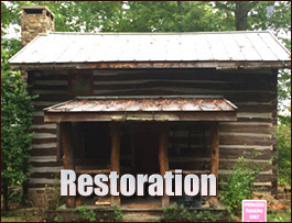 Historic Log Cabin Restoration  Atlantic, North Carolina